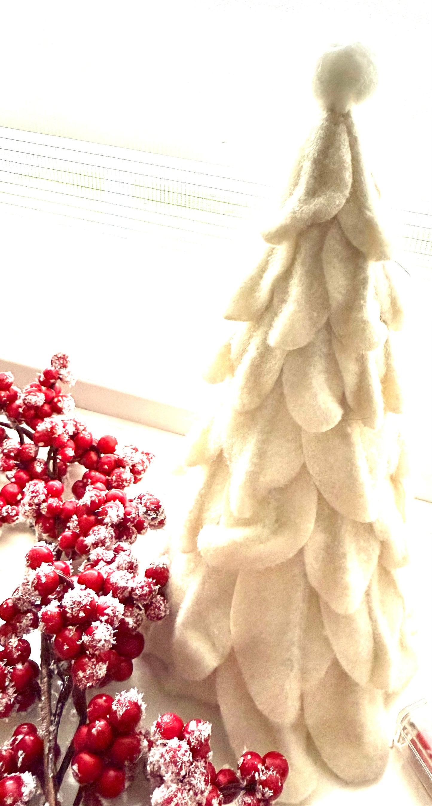 Felt White Christmas Trees