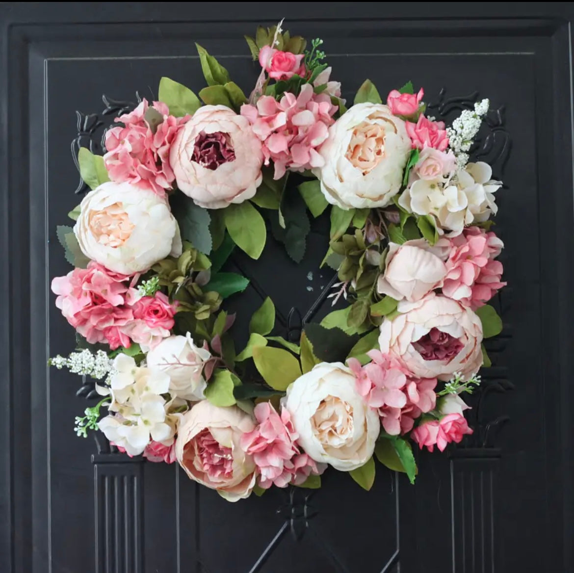 The Bonica Artificial Rose Country Garland