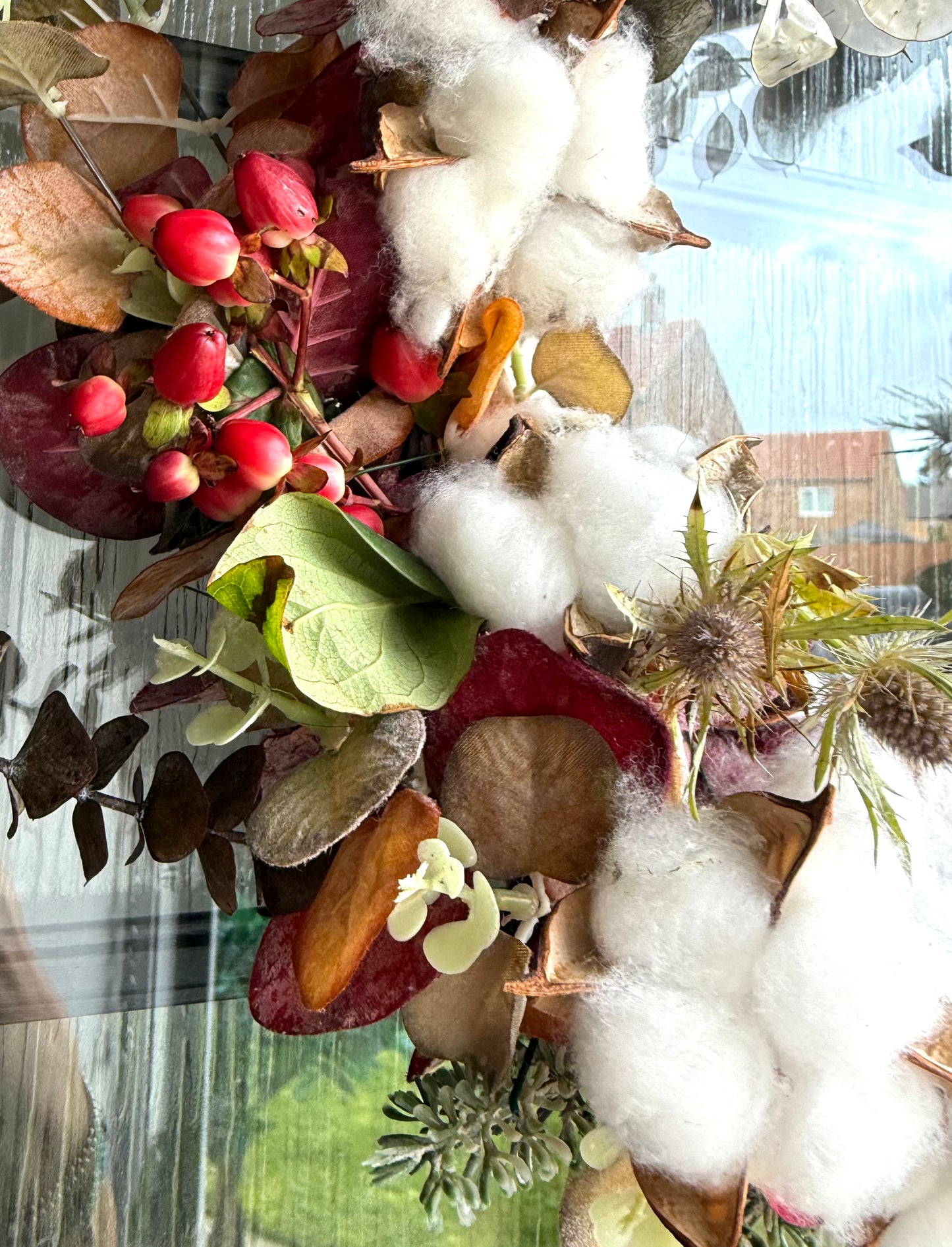 The Cotton Boll & Berry Wreath