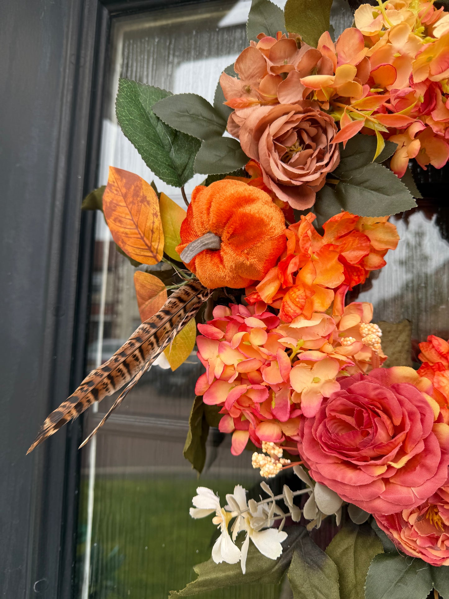 Hand Made Country Chic Autumnal Door Wreath