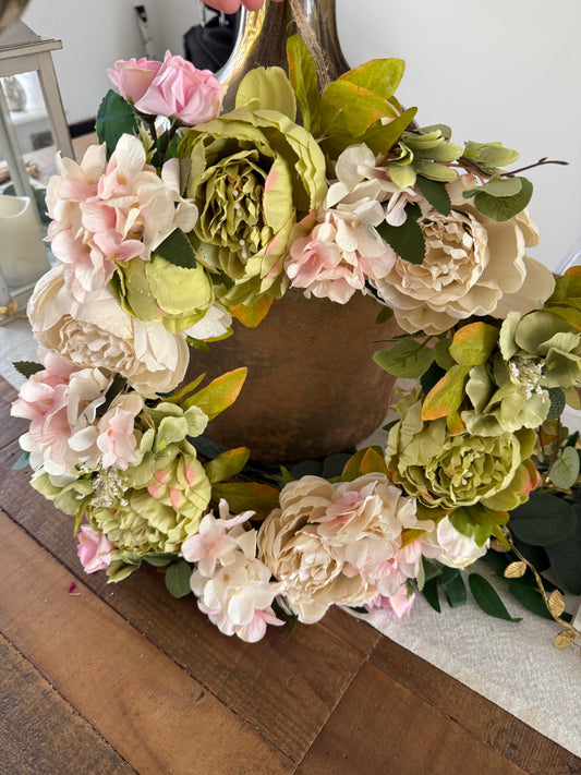 The MayFair Peony Door Wreath